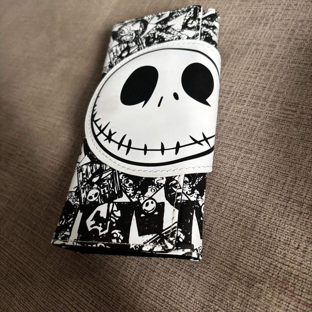 Jack skeleton black and white Design Wallet